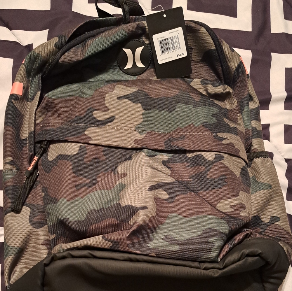 Hurley camo backpack